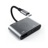 HUB Docking Station Tipo-C, 5 Em 1, Para USB, HDMI, VGA, Jack 3.5mm E Porta De Carregamento Tipo-C PD, Em Metal – Goeik