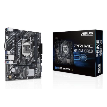 Asus Prime H510M-K R2.0 Motherboard Intel 1200 2x DDR4 |HDMI | PCIe 3.0 | 4x Sata III | USB 3.2 | MicroATX