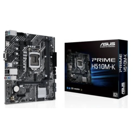 Asus Prime H510M-K Motherboard Intel 1200 2x DDR4 | HDMI | PCIe 4.0/3.0 | 4x Sata III | USB 3.2 | MicroATX