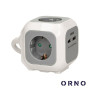 Extensão Elétrica 4x Schuko 2x USB-A 1.4m ORNO