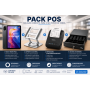 Pack Completo de POS Tablet + Suporte + Impressora + Gaveta