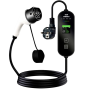 Carregador portátil para carros elétricos 16A / 3,5KW / Ficha Schuko / 5M / LCD - EV Tipo 2