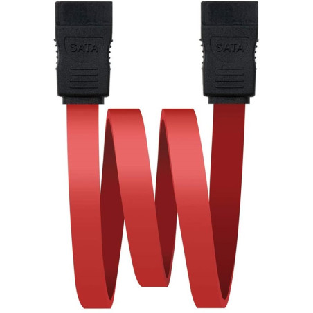 Cabo De Dados SATA Nanocable 0,50m - Cor Vermelha