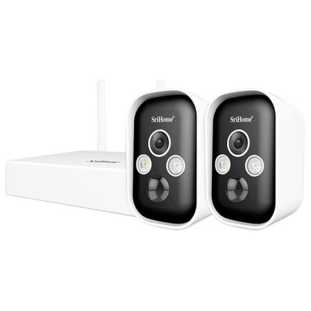 Kit de vigilância por vídeo IP SriHome SH033 sem fio