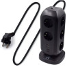 EWENT TORRE DE TOMADAS POWER STRIP 11 SCHUKO+ 2 USB+ 2 USB-C BLACK