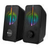 Alto-Falantes NGS Gaming GSX-150 USB 2.0 De 12 W - Iluminação LED RGB