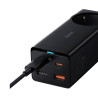 Carregador Baseus GaN3 Pro Fast Charger 65W Dual USB-C/USB-A Preto + Tomada AC