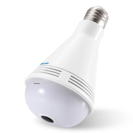 Câmara IP Lâmpada LED Escam QP137 Altifalante Bluetooth 360 Graus 2MP 1080p