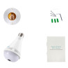 Câmara IP Lâmpada LED Escam QP137 Altifalante Bluetooth 360 Graus 2MP 1080p