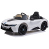 BMW i8 JE1001 6V Branco Com Licença - Carro Elétrico para Crianças