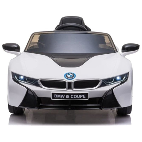 BMW i8 JE1001 6V Branco Com Licença - Carro Elétrico para Crianças