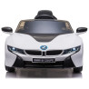BMW i8 JE1001 6V Branco Com Licença - Carro Elétrico para Crianças