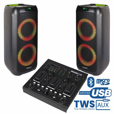 Conjunto Som Amplificado 600W