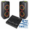 Conjunto Som Amplificado 600W