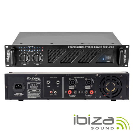 Amplificador Áudio 19" 2X600W IBIZA