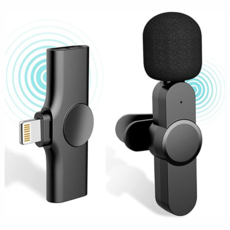 Microfone de Lapela Receptor Lightning