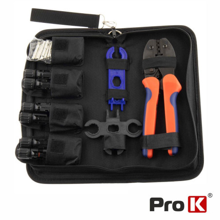 Conjunto de Fichas Fotovoltaicas E Alicate de Cravar PROK