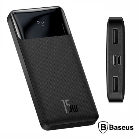 Powerbank 10000mAh QC 15W Preto Bipow