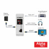 Extrator de Áudio HDMI para HDMI Toslink Jack3.5mm Função ARC