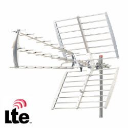 Antena Tdt Exterior UHF 43 Elementos 18db Filtro Lte 5G