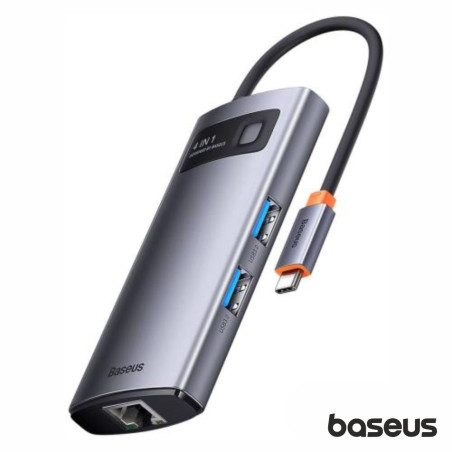 Hub USB-C P/ USB-C+RJ45+3USB-A 3.0 BASEUS