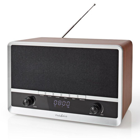 Rádio Bluetooth V5.0 FM/AUX 12W Vintage