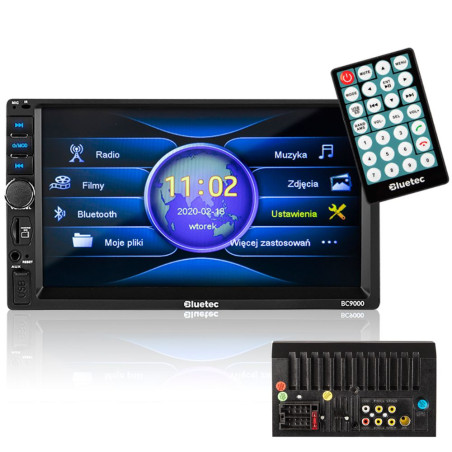 Auto-Rádio 4x 50W Bluetooth/AUX/FM C/ Controlo Remoto