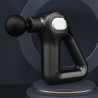 Pistola de Massagem Muscular 8 Cabeças 12 Níveis LCD Touch Preto