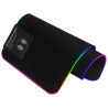 Tapete Gaming PowerGaming X10 RGB USB com Carregador 10W 80x30cm Preto