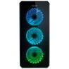 Nox Hummer TGX Rainbow RGB 3.0 USB Vidro temperado LED Preto