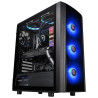 Thermaltake Versa J25 TG RGB Vidro temperado USB 3.0 Preto