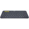 Teclado de membrana sem fio Logitech K380 cinza escuro