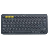 Teclado de membrana sem fio Logitech K380 cinza escuro