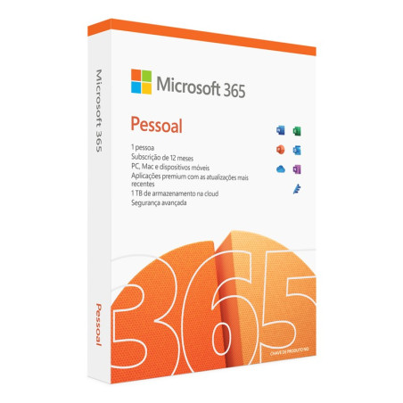 Microsoft 365 Pessoal (1 Utilizador) - 1 Ano